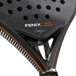Siux Fenix PRO 5 Black 2025 Padel Racket by Leo Augsburger