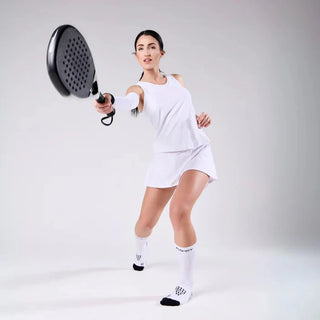 Floky S-MASH 3D Padel Sock White (Enhanced Stability & Support)