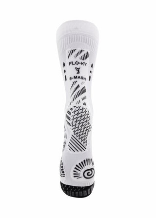 Floky S-MASH 3D Padel Sock White (Enhanced Stability & Support)