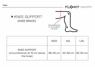 Floky Knee Support Padel Knee Brace White (Enhanced Stability & Support)